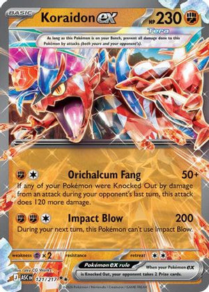 Koraidon ex 121  - Holofoil ME Ascended Heroes - Double Rare