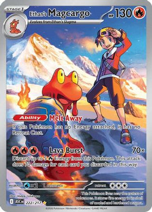 Ethan's Magcargo 222/217  - Holofoil ME Ascended Heroes - Illustration Rare