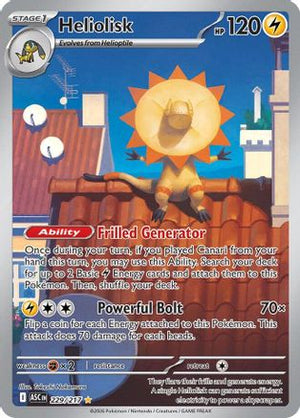 Heliolisk 229/217  - Holofoil ME Ascended Heroes - Illustration Rare