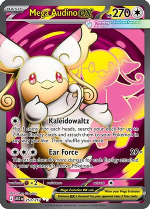 Mega Audino ex 253/217  - Holofoil ME Ascended Heroes - Ultra Rare