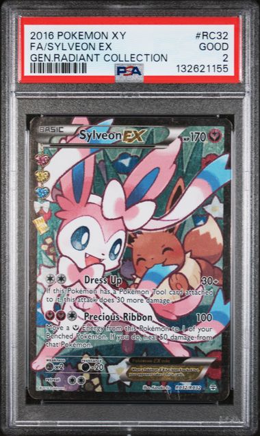 PSA 2 Sylveon EX #RC32-Radiant Collection (1155)