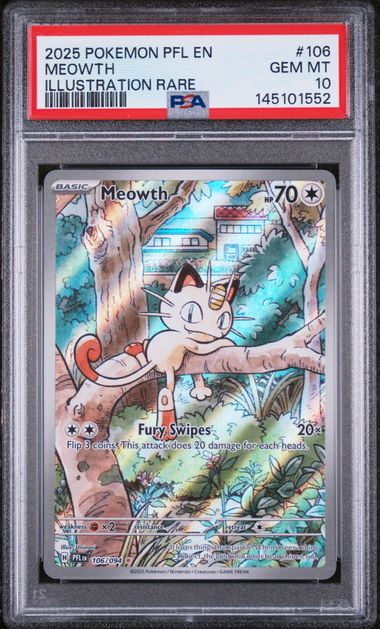 PSA 10 Meowth 106/094 - Phantasmal Flames (1552)