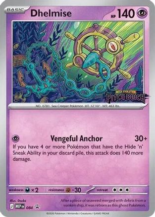 Dhelmise (Patch Black Stamp) 084  - Holofoil ME Mega Evolution Promo - Promo