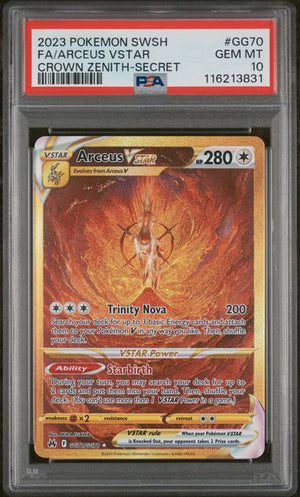 PSA 10 Arceus VSTAR GG70/GG70 - SWSH Crown Zenith Galarian Gallery (3831)