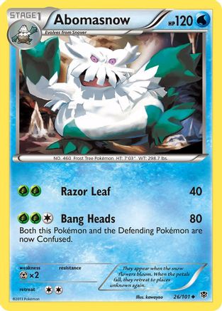 Abomasnow 026  Plasma Blast - Uncommon
