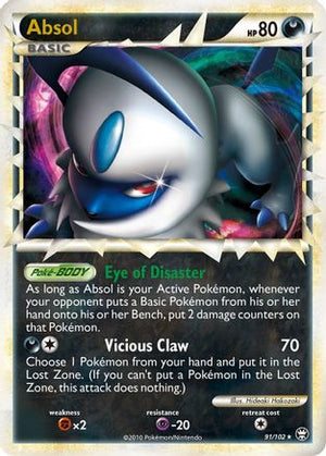 Absol (Prime) 091  - Holofoil Triumphant - Ultra Rare