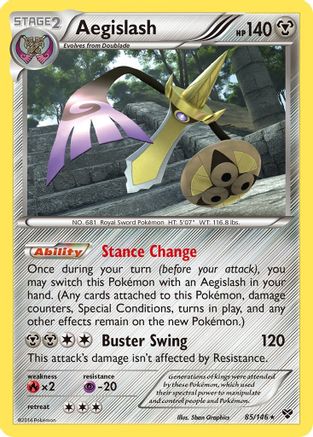Aegislash (85) (85) 085  - Reverse Holofoil XY Base Set - Rare