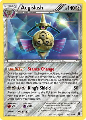 Aegislash (86) (86) 086  - Holofoil XY Base Set - Holo Rare