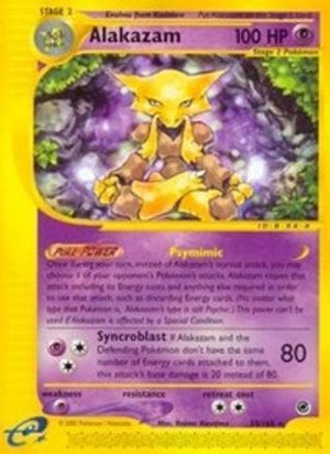 Alakazam (33) (33) 033/165  Expedition - Rare