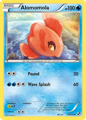 Alomomola (38) (38) 038  - Reverse Holofoil Black and White - Uncommon