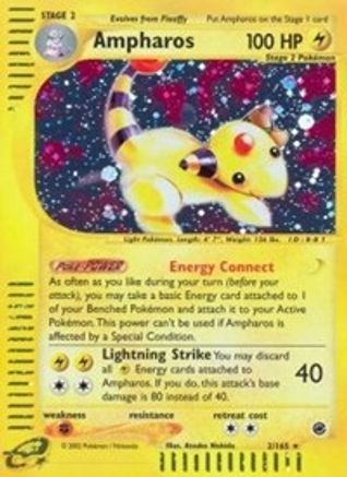Ampharos (2) (2) 002  - Reverse Holofoil Expedition - Holo Rare