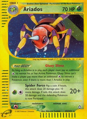 Ariados (H3) (H3) 0H3  - Holofoil Aquapolis - Holo Rare