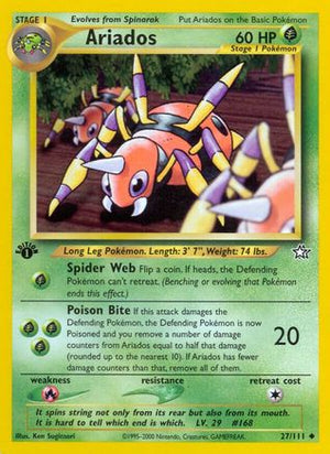 Ariados 027/111  - 1st Edition Neo Genesis - Uncommon