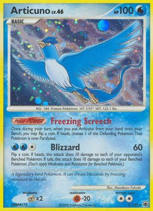 Articuno 001  - Reverse Holofoil Majestic Dawn - Holo Rare