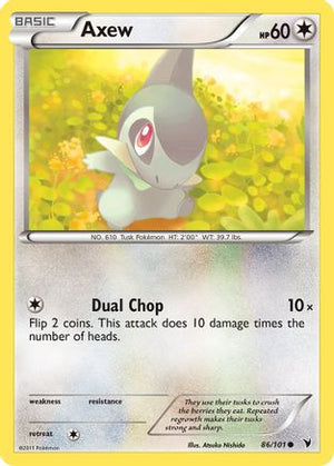 Axew 086  - Reverse Holofoil Noble Victories - Common