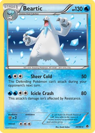 Beartic (30) (30) 030  - Holofoil Emerging Powers - Holo Rare