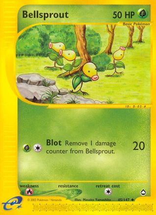 Bellsprout (45) (45) 045  - Reverse Holofoil Aquapolis - Uncommon