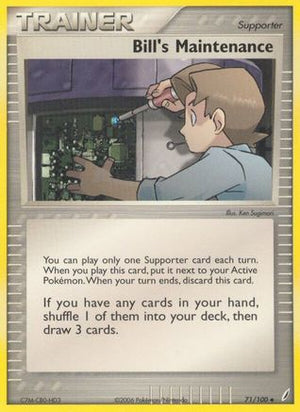 Bill's Maintenance 071/100  - Reverse Holofoil Crystal Guardians - Uncommon