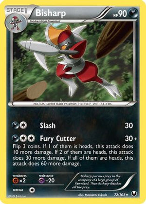 Bisharp (72) (72) 072  - Reverse Holofoil Dark Explorers - Rare