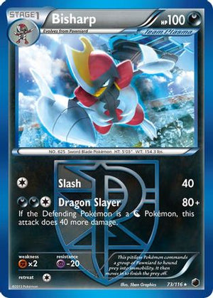 Bisharp (Team Plasma) (73) (Team Plasma)  073  - Reverse Holofoil Plasma Freeze - Rare