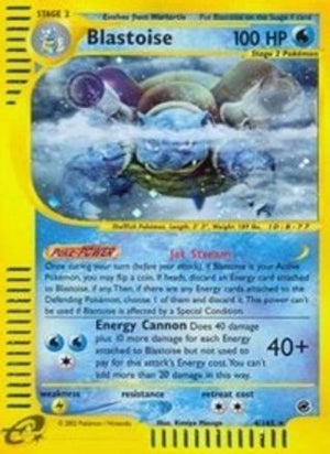 Blastoise (4) (4) 004  - Reverse Holofoil Expedition - Holo Rare