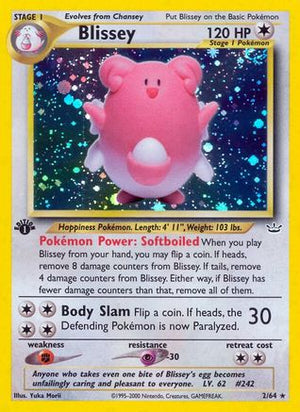 Blissey 2/64  - 1st Edition Holofoil Neo Revelation - Holo Rare