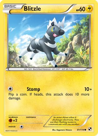 Blitzle (41) (41) 041  - Reverse Holofoil Black and White - Common