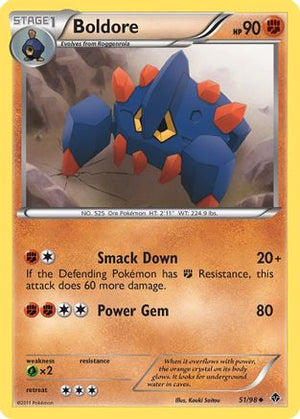Boldore (51) (51) 051  - Reverse Holofoil Emerging Powers - Uncommon