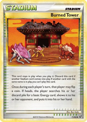 Burned Tower 071/90  - Reverse Holofoil Undaunted - Uncommon