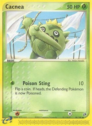 Cacnea 058/100  - Reverse Holofoil Sandstorm - Common