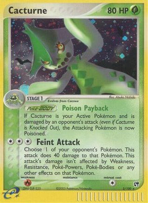 Cacturne 002  - Holofoil Sandstorm - Holo Rare
