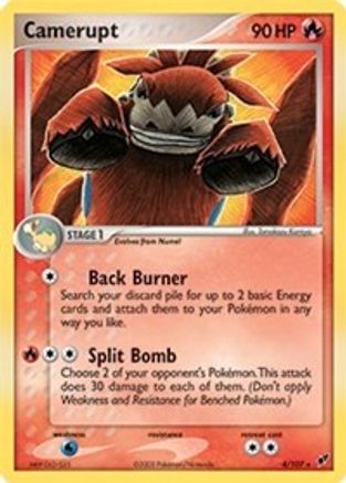 Camerupt (EX Deoxys) 004/107  Deck Exclusives - Rare