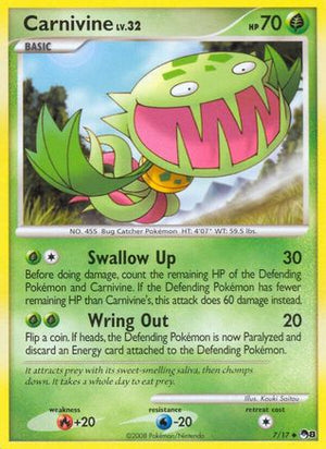 Carnivine 007  POP Series 8 - Uncommon