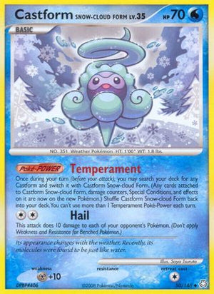 Castform Snow-Cloud Form 050  - Reverse Holofoil Legends Awakened - Uncommon