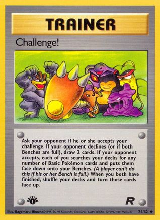 Challenge! 74/82  - 1st Edition Team Rocket - Uncommon