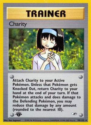 Charity 99/132  - 1st Edition Gym Heroes - Rare