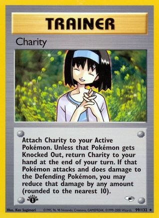 Charity 99/132  - 1st Edition Gym Heroes - Rare