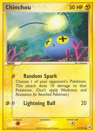 Chinchou 057/101  Hidden Legends - Common