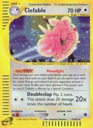 Clefable (7) (7) 007  - Holofoil Expedition - Holo Rare