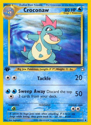 Croconaw 32/111  - 1st Edition Neo Genesis - Uncommon