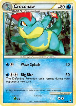 Croconaw 041  - Reverse Holofoil Call of Legends - Uncommon