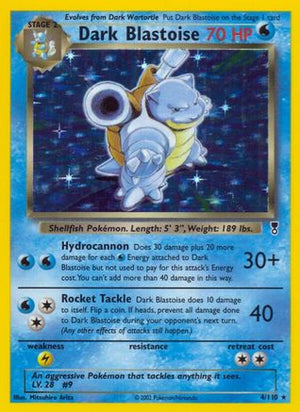 Dark Blastoise 4/110  - Holofoil Legendary Collection - Holo Rare