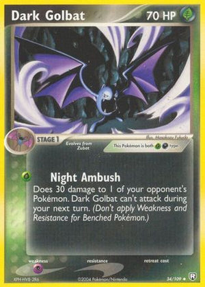 Dark Golbat 034/109  Team Rocket Returns - Uncommon