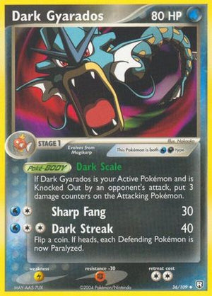 Dark Gyarados 036/109  - Reverse Holofoil Team Rocket Returns - Uncommon