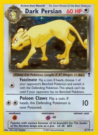Dark Persian 6/110  - Reverse Holofoil Legendary Collection - Holo Rare