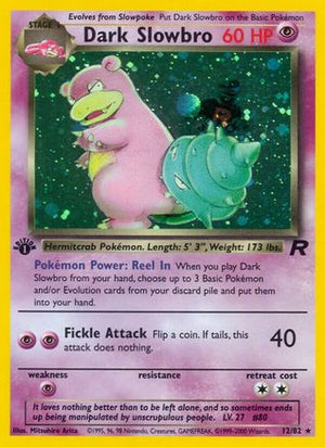Dark Slowbro 12/82  - 1st Edition Holofoil Team Rocket - Holo Rare