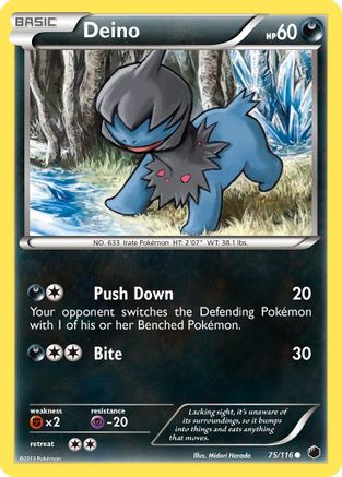 Deino (75) (75) 075  - Reverse Holofoil Plasma Freeze - Common