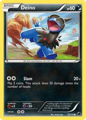 Deino (76) (76) 076  - Reverse Holofoil Plasma Freeze - Common