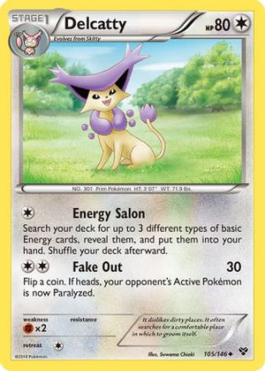 Delcatty 105  XY Base Set - Uncommon