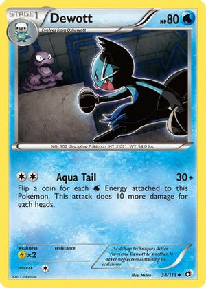 Dewott 038  Legendary Treasures - Uncommon